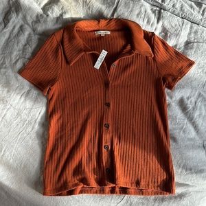 NWT Madewell Knit Button-up (S)